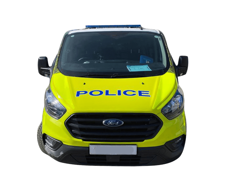 Police van livery - bonnet