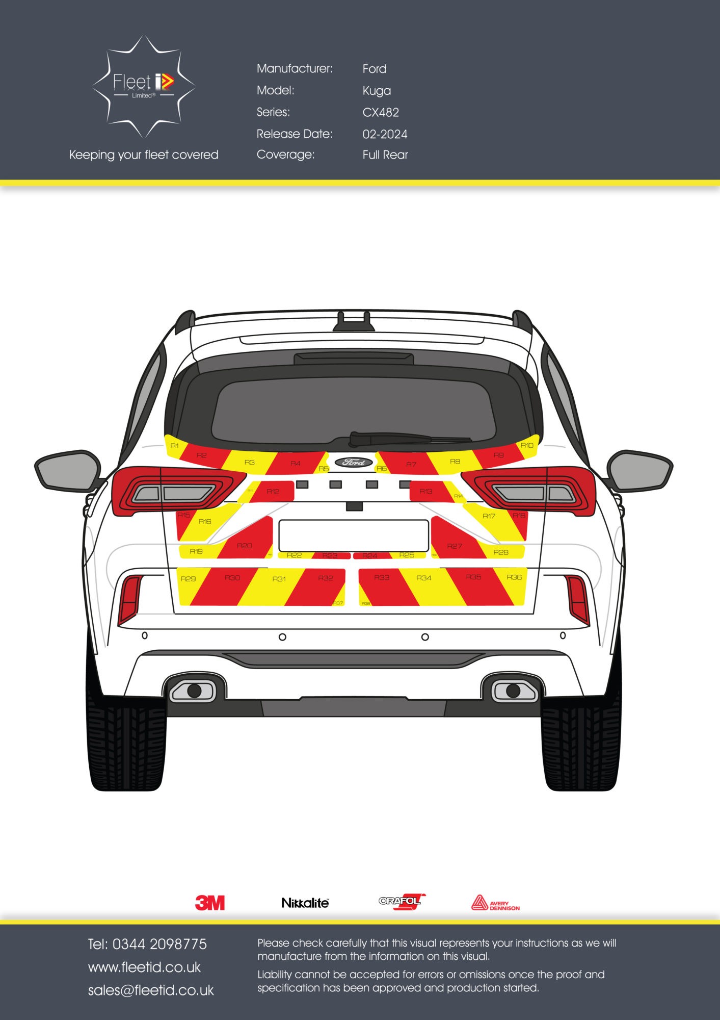 Ford Kuga chevron kit