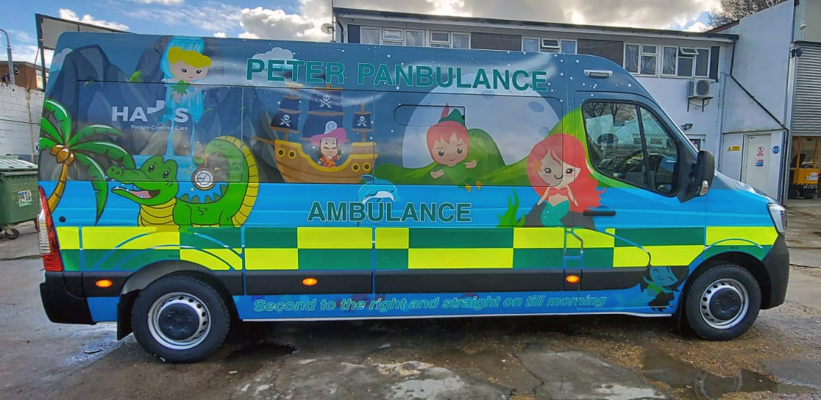 Ambulance livery for Great Ormond Street Hospital