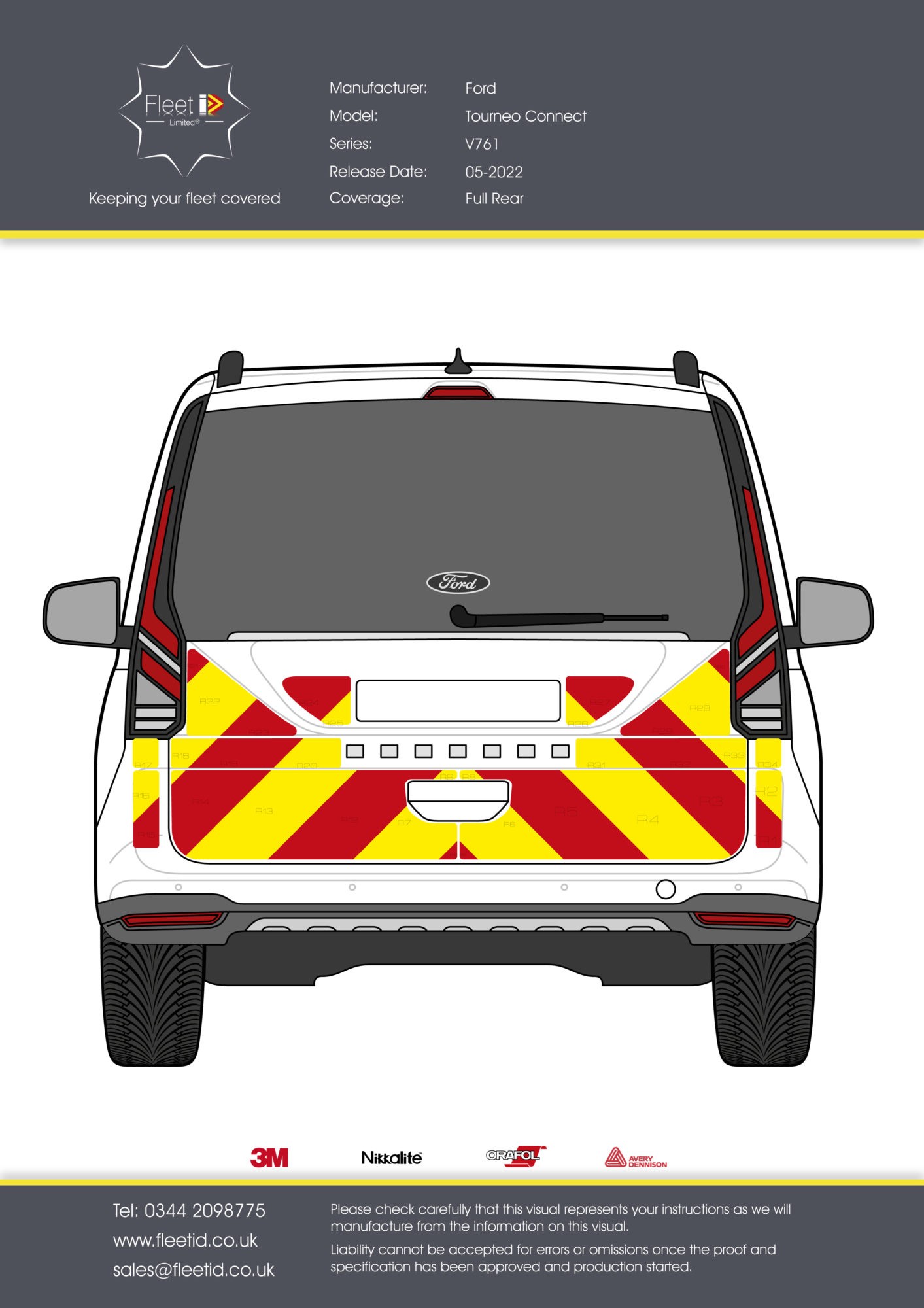 chevron kits for ford tourneo connect series v761