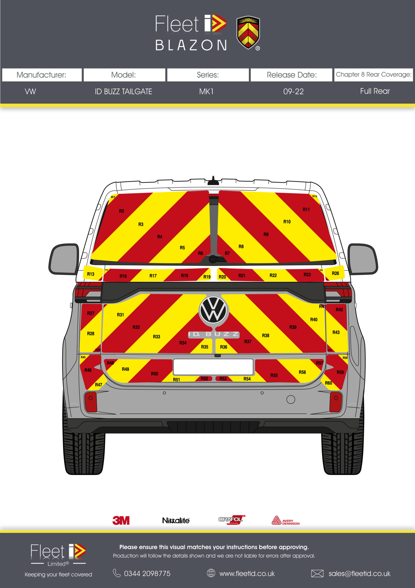 vw id buzz chevron kits