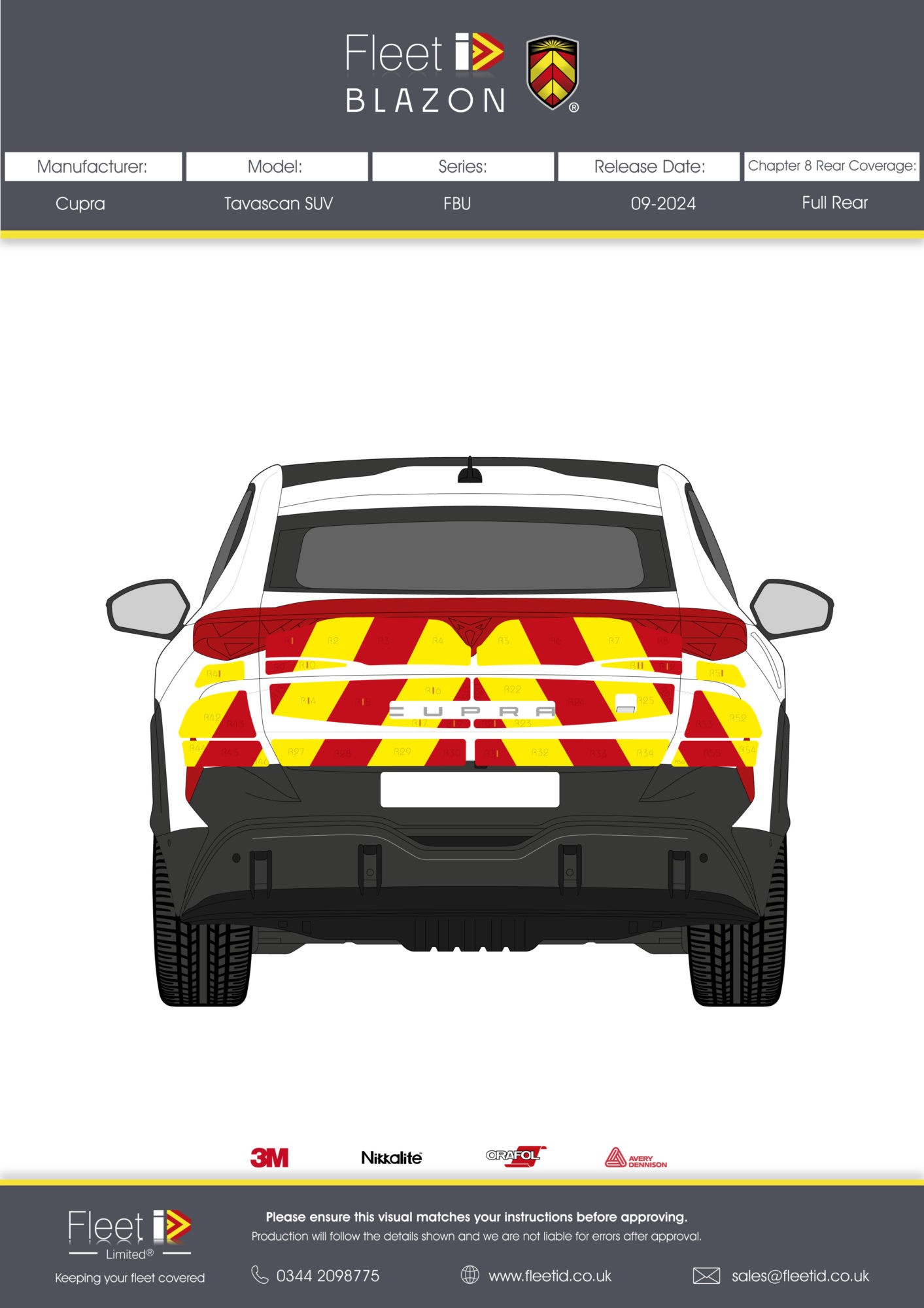 chevron kit for cupra tavascan